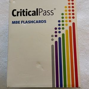 Critical pass flashcards for MBE multistate bar exam